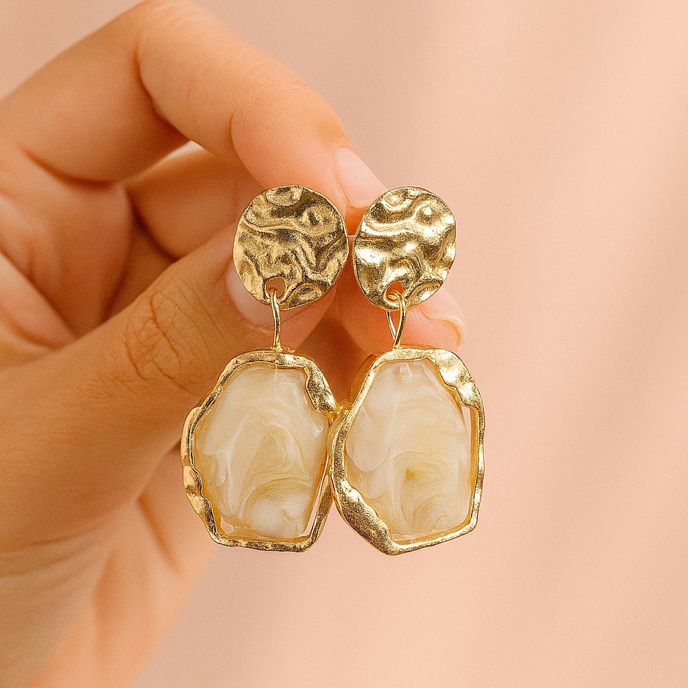 Elegant Resin stone Drop earrings